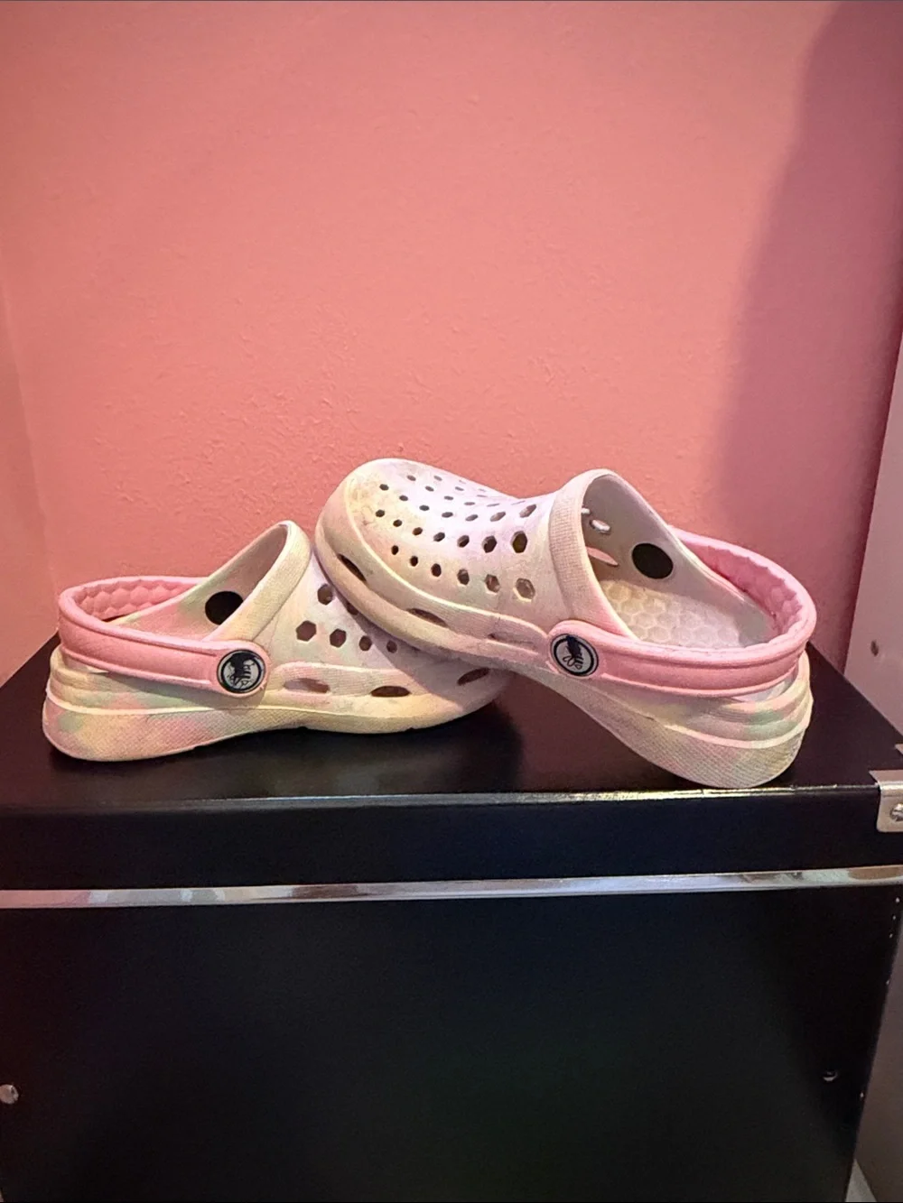 Pink Foam Clog tie Dye Pastel Sandals - toddler 8